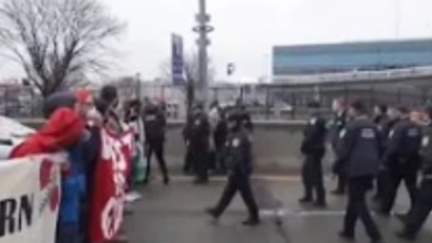 Law Enforcement Bars Pro-Palestinian Demonstrators from Entering JFK and LaGuardia Airports Law Enforcement Bars Pro-Palestinian Demonstrators from Entering JFK and LaGuardia Airports
